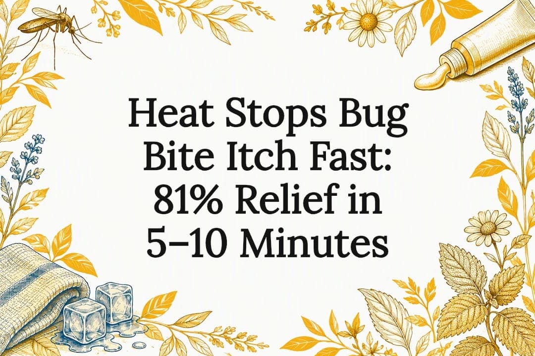 Heat Stops Bug Bite Itch Fast: 81% Relief in 5–10 Minutes