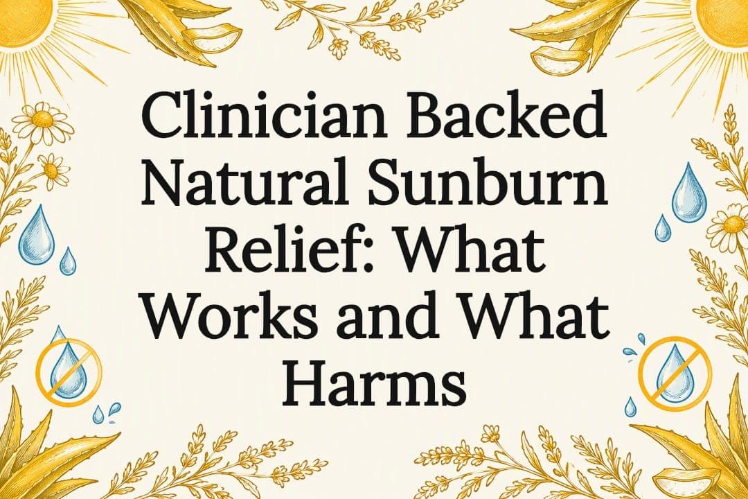 Clinician Backed Natural Sunburn Relief: What Works and What Harms
